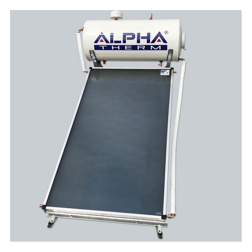 Alpha Therm Ηλιακός Θερμοσίφωνας 120 λίτρων Glass Διπλής Ενέργειας με 2τ.μ. Συλλέκτη