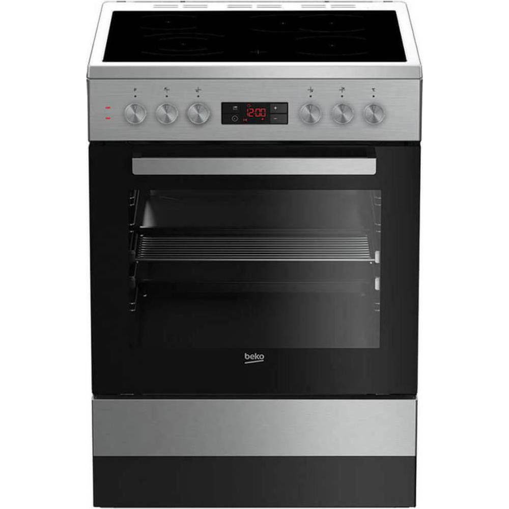 Beko FSM 67320 DXT Κουζίνα 65lt με Κεραμικές Εστίες Π60εκ. Inox