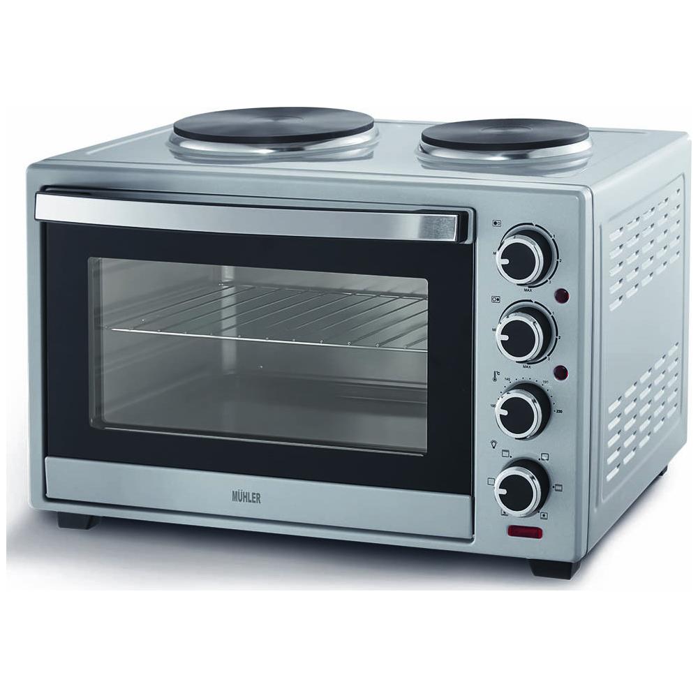 Muhler MN-3819S Ηλεκτρικό Φουρνάκι 38lt με 2 Εστίες