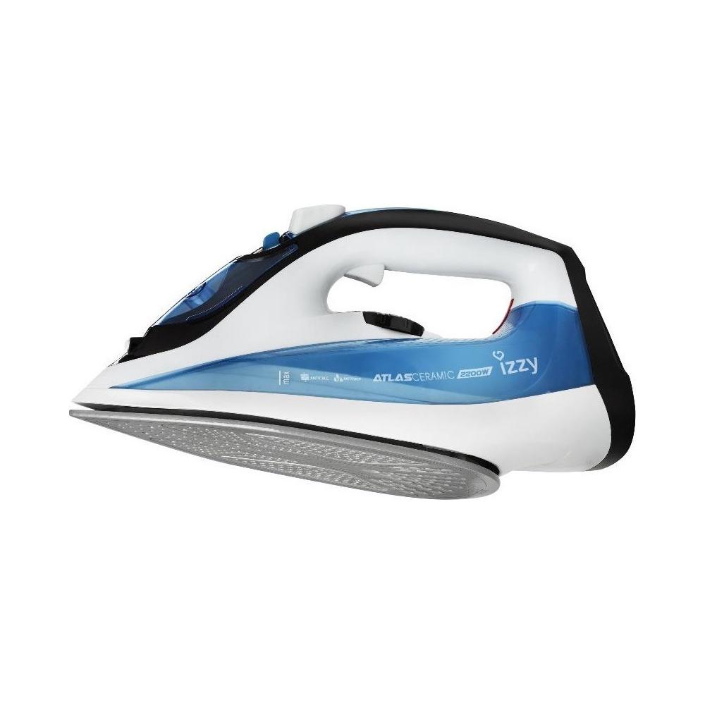 Izzy Atlas Ceramic 2200 IZ-1104 Σίδερο Ατμού 2200W με Συνεχόμενη Παροχή 70gr/min και Κεραμική Πλάκα