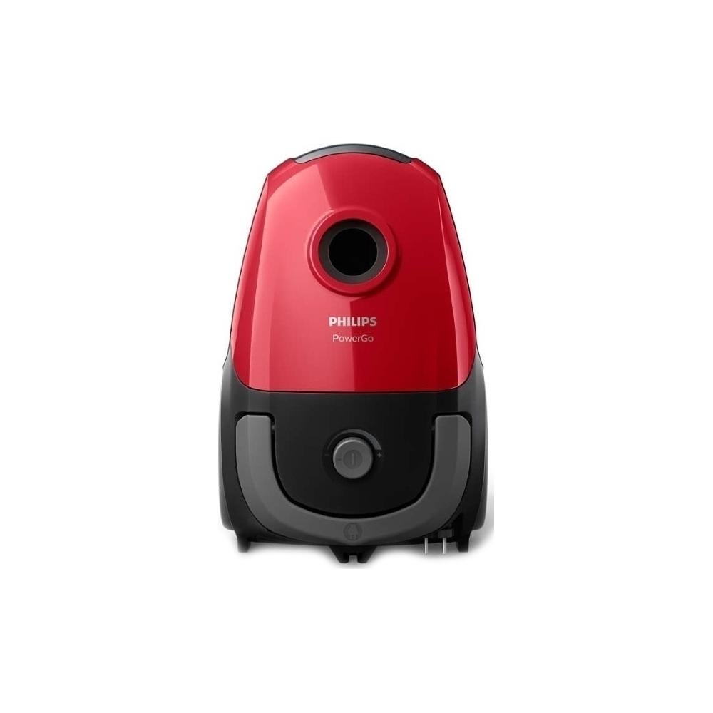 Philips PowerGo FC8243/09 Ηλεκτρική Σκούπα 750W με Σακούλα 3lt Κόκκινη