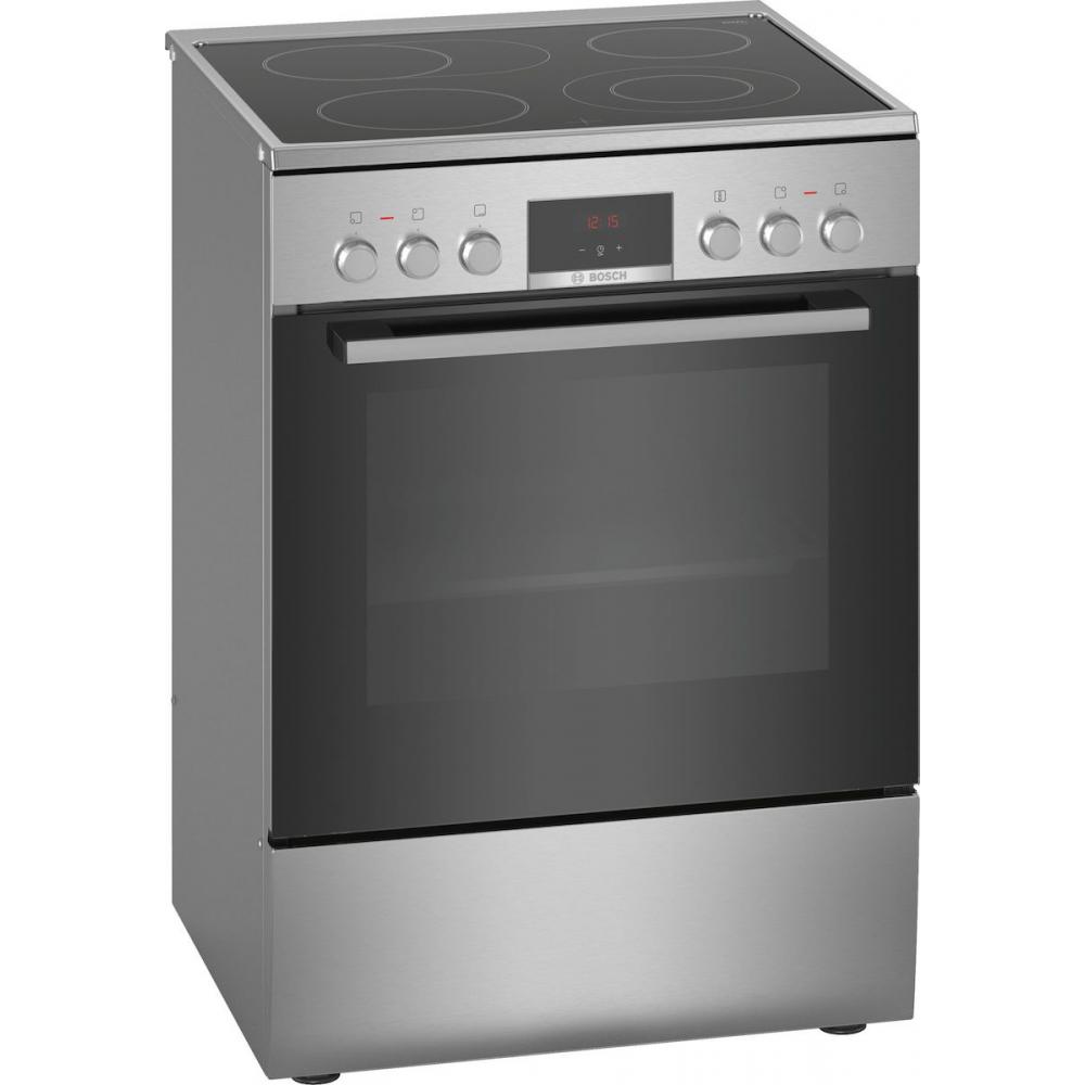 Bosch HKR39C250 Κουζίνα 66lt με Κεραμικές Εστίες Π60εκ. Inox