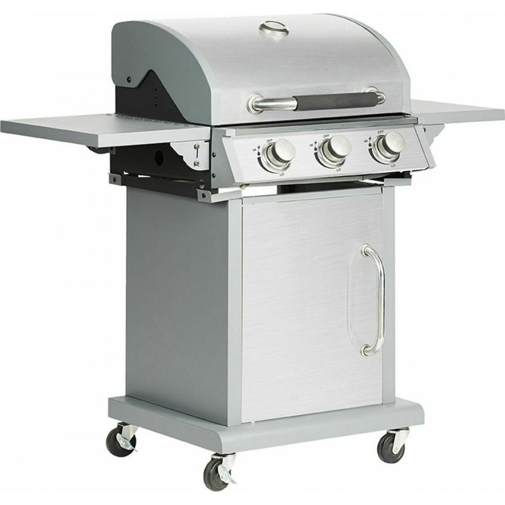 Bormann Gas grill with cast iron grill with 3 Hobs BBQ5030