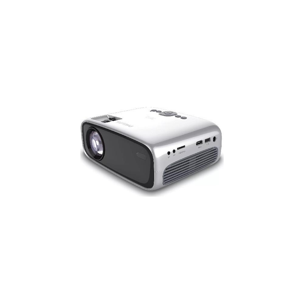 Philips NeoPix Easy Play Projector LED Projection Technology with Natural Resolution 800 x 480 and Brightness 60 Ansi Lumens Silver