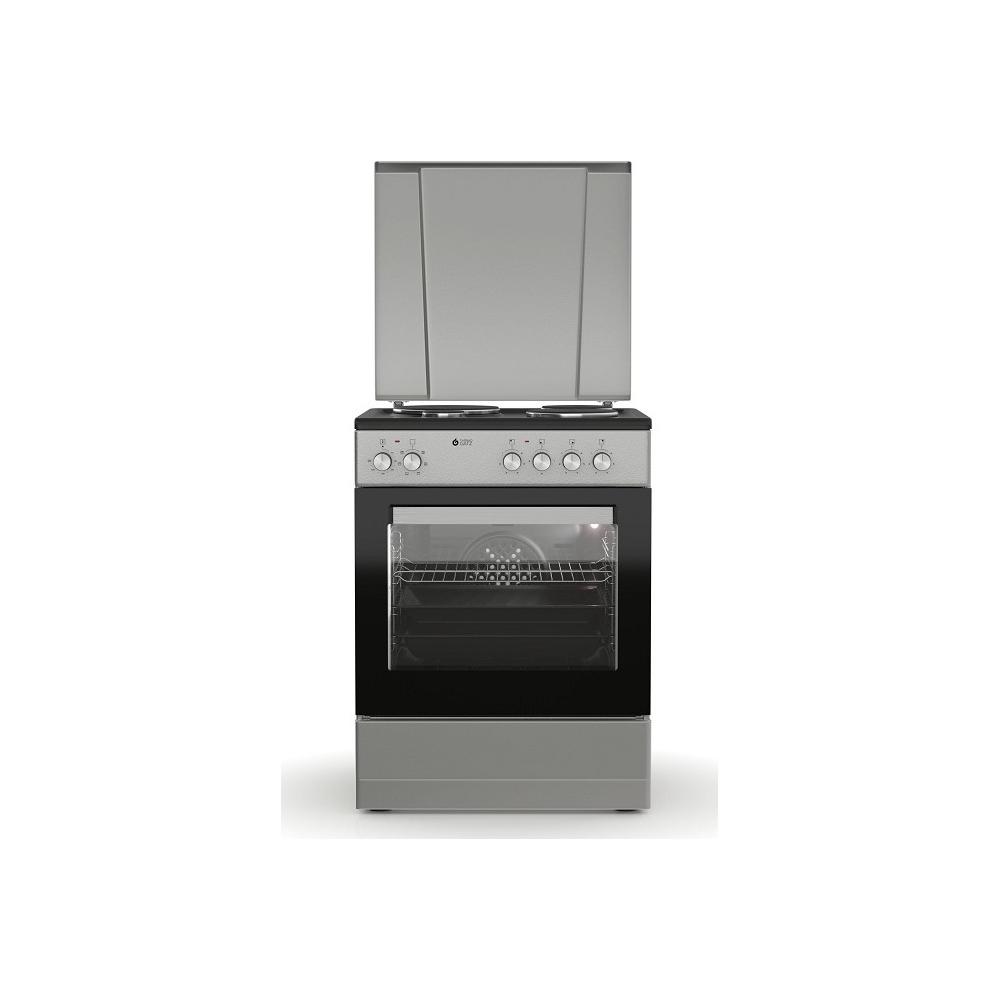 Thermogatz TGS E121 S Turbo Κουζίνα 60lt με Εμαγιέ Εστίες Π60εκ. Inox