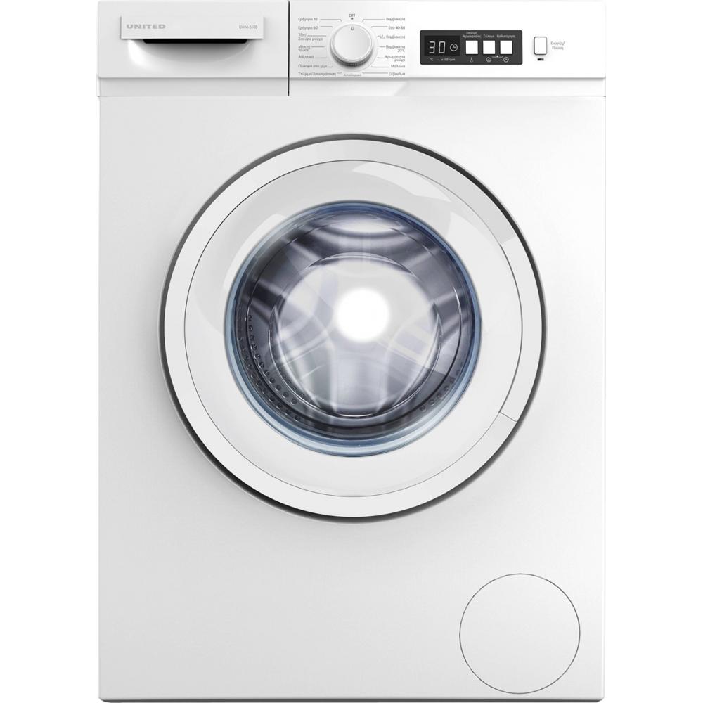 United UWM-6108 Πλυντήριο Ρούχων 6kg 1000 Στροφών