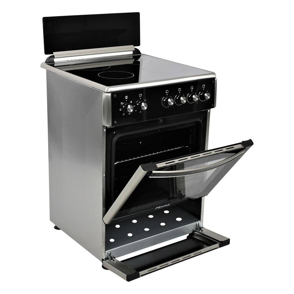 Homa ELC-VC622ESS Κουζίνα 64lt με Κεραμικές Εστίες Π60εκ. Μαύρη