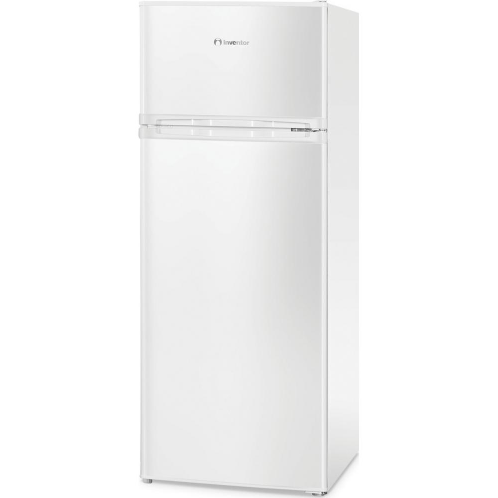 Inventor DPC1430W Ψυγείο Δίπορτο 206lt Υ142.6xΠ54.5xΒ55.5εκ. Λευκό