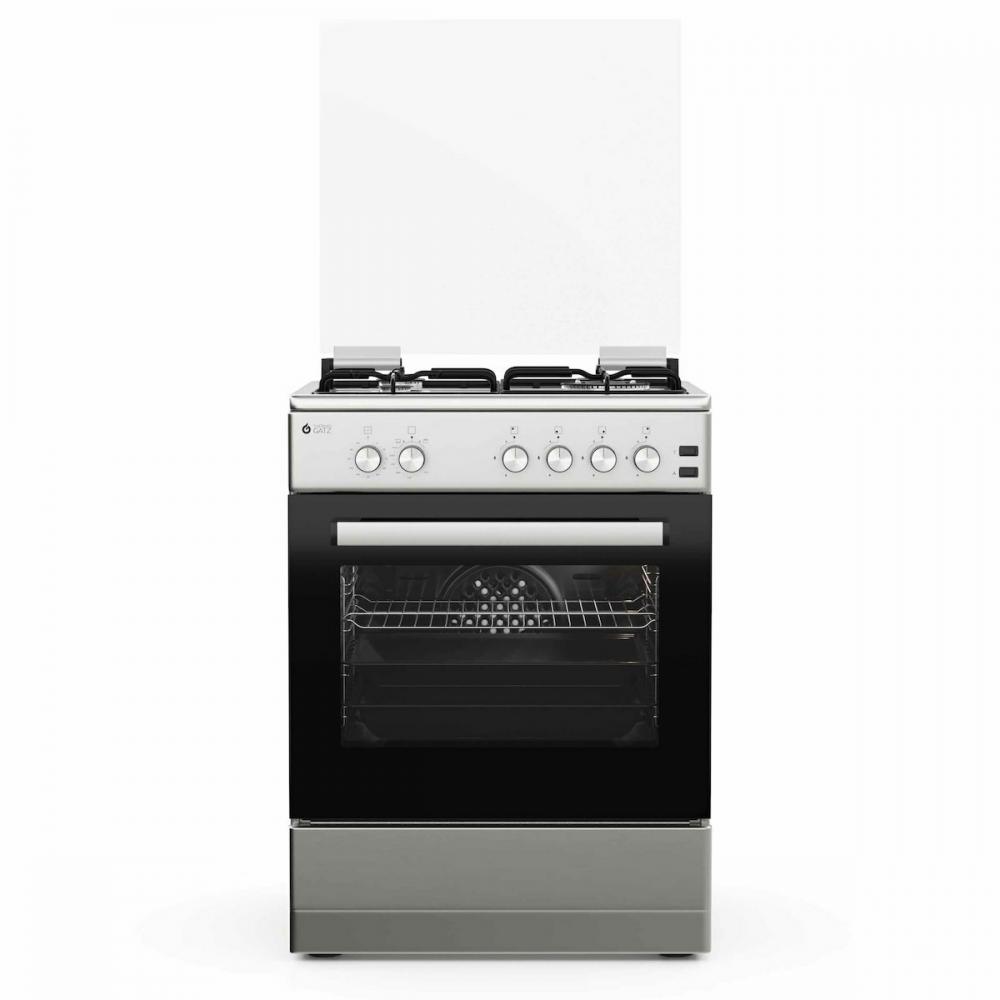 Thermogatz TGS 6021 IX Κουζίνα Υγραερίου 49lt με Εστίες Υγραερίου Π60εκ. Μαύρη