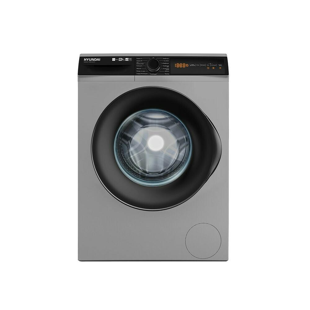 Hyundai HWM22-T1290DX/STI Πλυντήριο Ρούχων 9kg με Ατμό 1200 Στροφών Γκρι