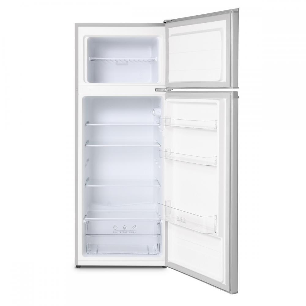 Inventor DP1446S Ψυγείο Δίπορτο 204lt Υ143xΠ55xΒ55εκ. Inox
