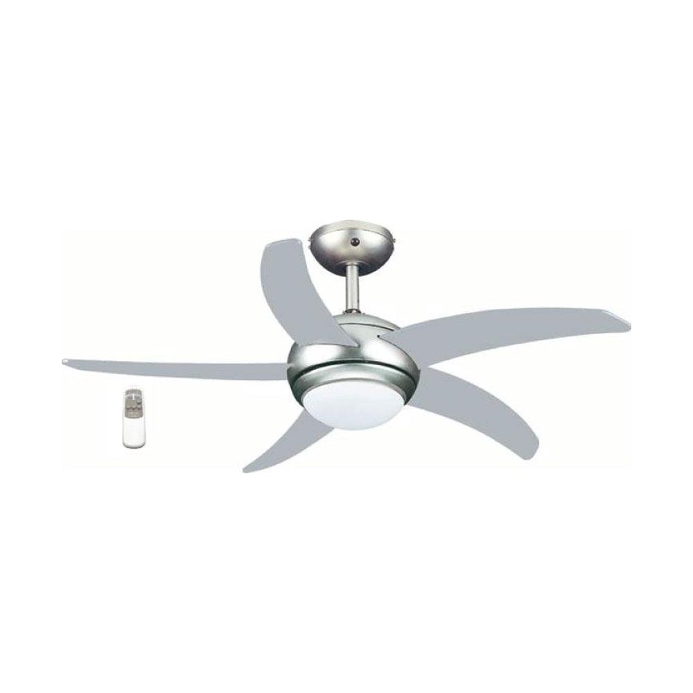 Primo PRCF-80425 Ανεμιστήρας Οροφής 110cm με Φως και Τηλεχειριστήριο Ασημί