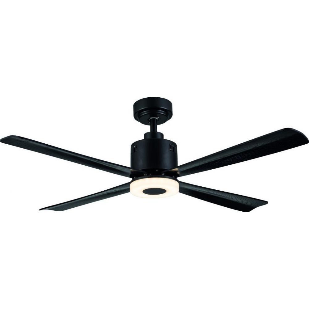 Eurolamp 147-29325 Ανεμιστήρας Οροφής 127cm με Φως και Τηλεχειριστήριο Μαύρος