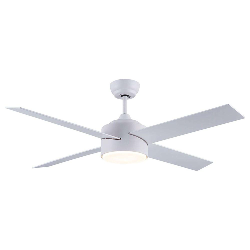 Eurolamp 300-25011 Ανεμιστήρας Οροφής 132cm με Φως και Τηλεχειριστήριο Λευκός