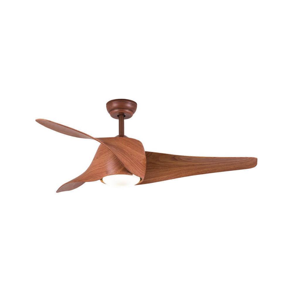 Eurolamp 147-29310 Ανεμιστήρας Οροφής 132cm με Φως και Τηλεχειριστήριο Καφέ