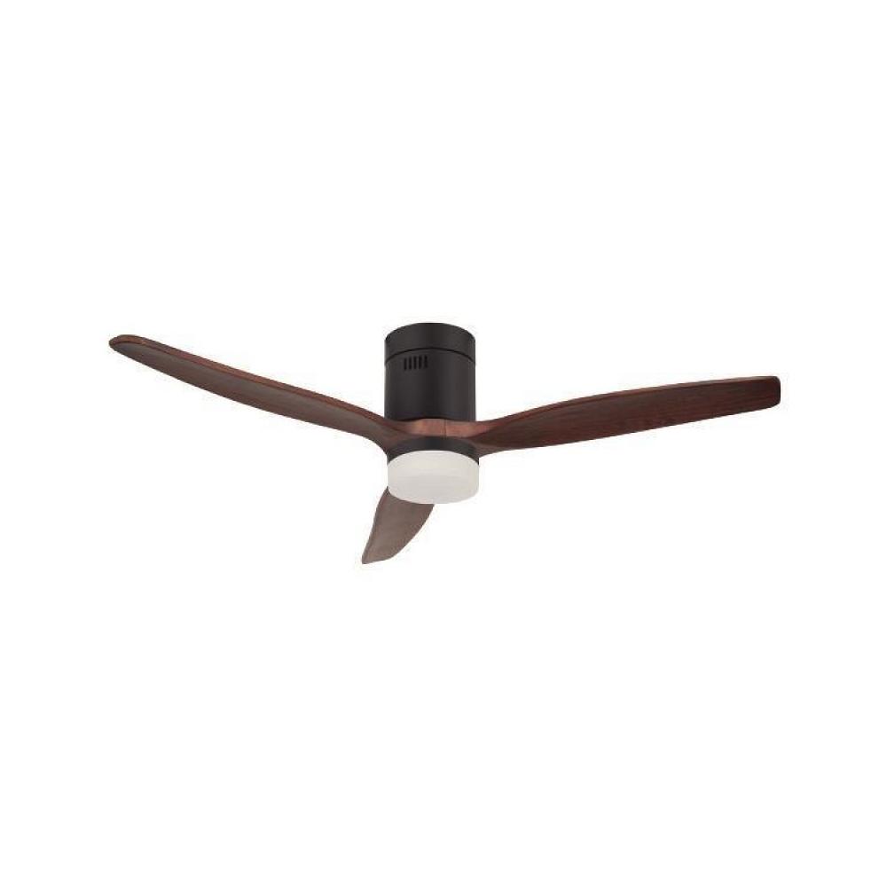 Eurolamp 300-25022 Ανεμιστήρας Οροφής 132cm με Φως και Τηλεχειριστήριο Μαύρος