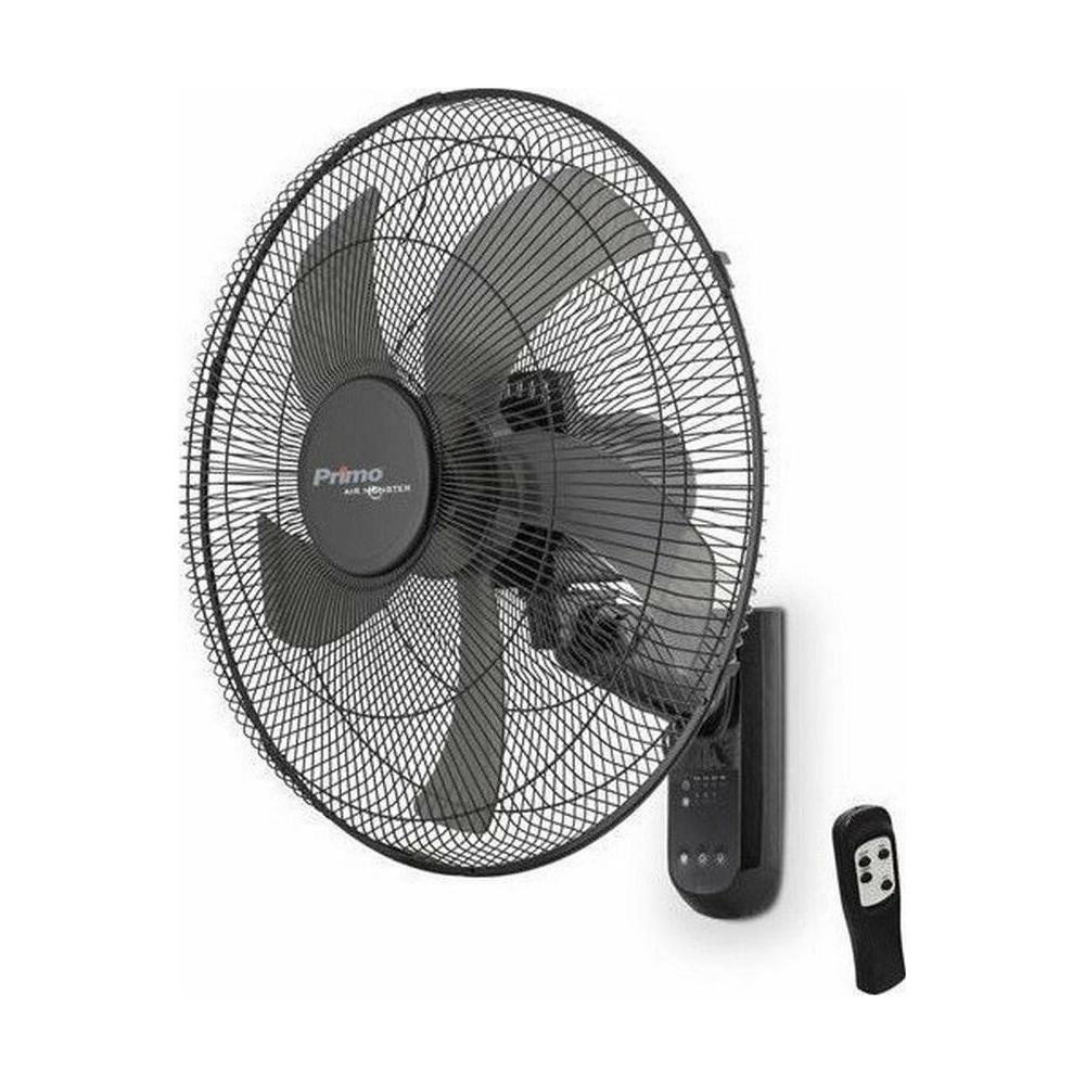 Primo 15833R Ανεμιστήρας Τοίχου 65W Διαμέτρου 45cm με Τηλεχειριστήριο Black