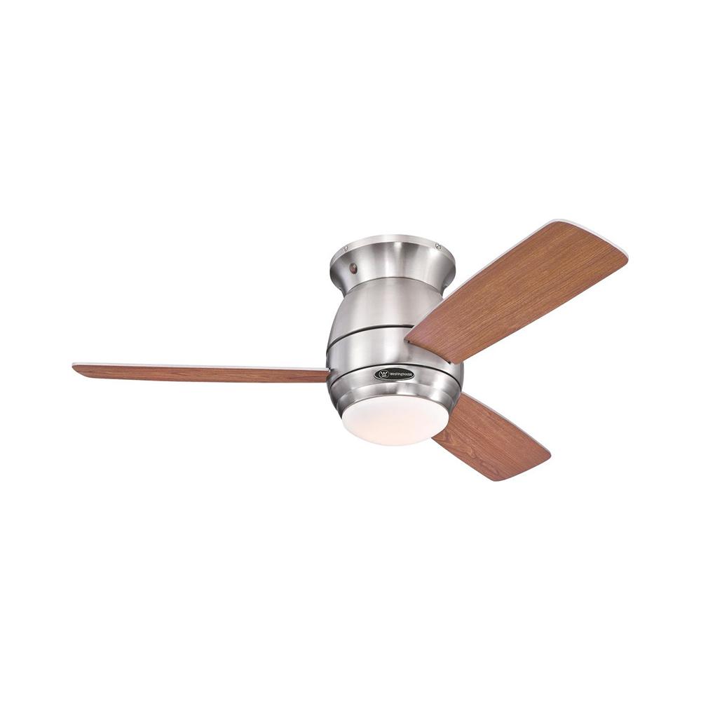Westinghouse Halley Ανεμιστήρας Οροφής 112cm με Φως και Τηλεχειριστήριο Brushed Nickel