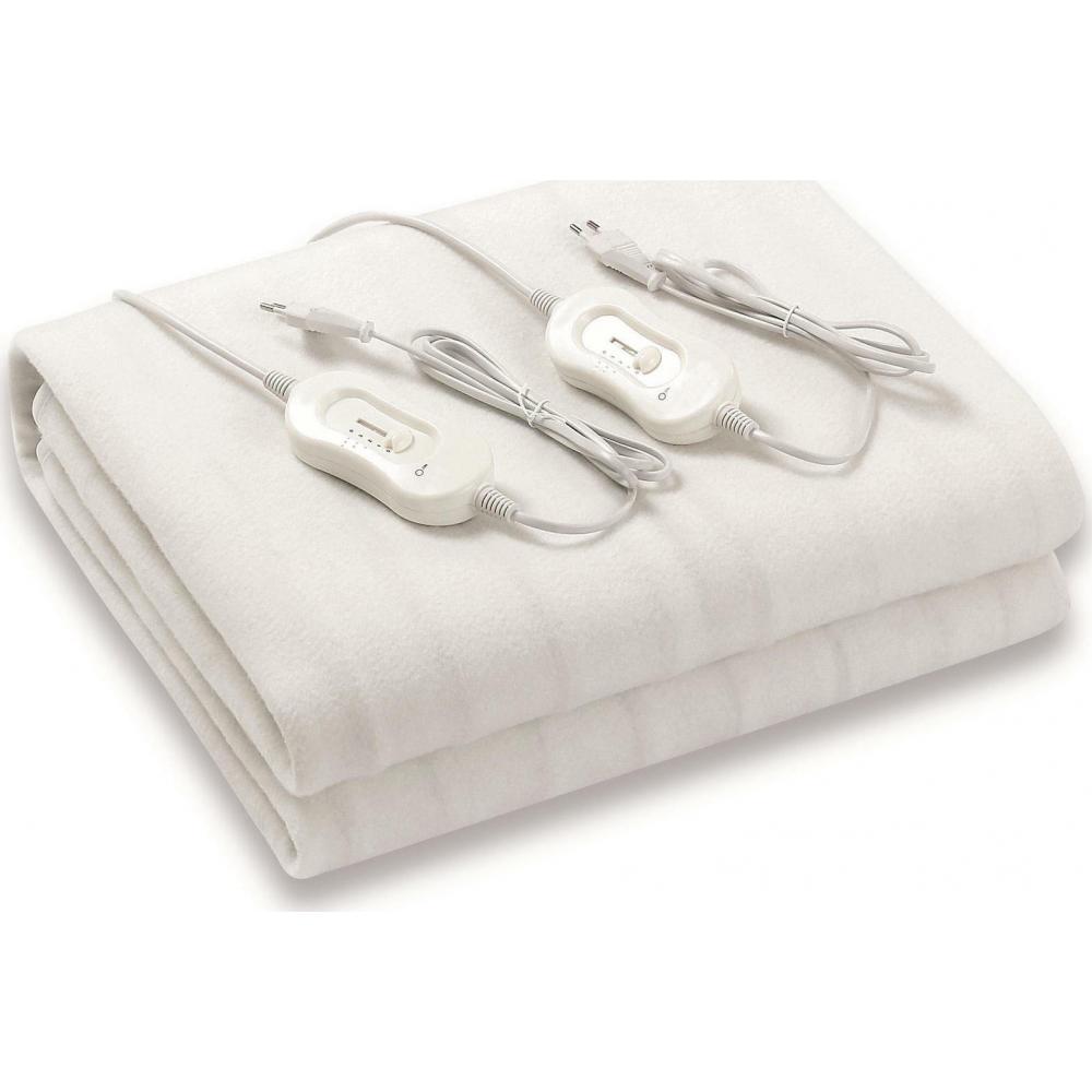 Eurolamp 147-29203 Διπλό Ηλεκτρικό Υπόστρωμα Πλενόμενο Λευκό 120W 140x160εκ.