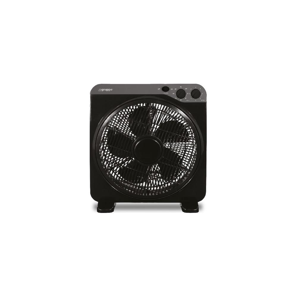 Gruppe KYT-12DII Ανεμιστήρας Box Fan 60W Διαμέτρου 30cm Black