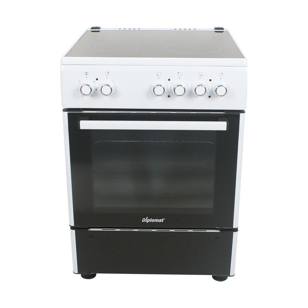 Diplomat ELC-VC601E Κουζίνα 64lt με Κεραμικές Εστίες Π60εκ. Λευκή