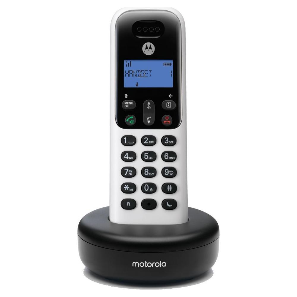 Motorola T501+ Ασύρματο Τηλέφωνο με Aνοιχτή Aκρόαση Λευκό