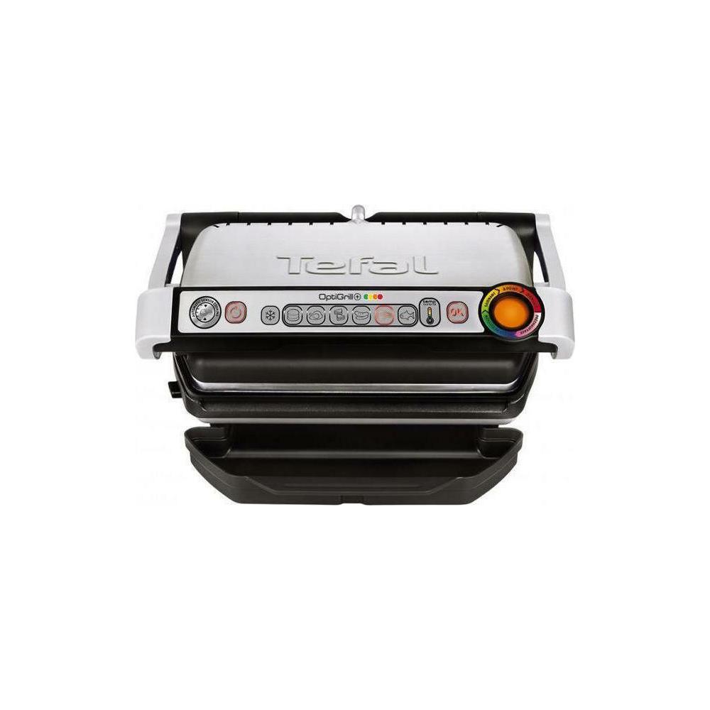 Tefal OptiGrill+ GC712D Τοστιέρα Γκριλιέρα με Αποσπώμενες Πλάκες 2000W Inox