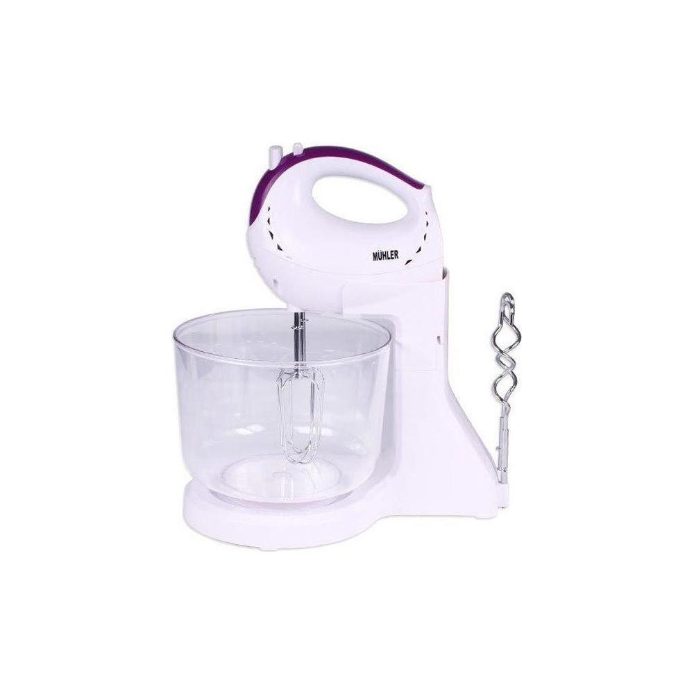Muhler MX-217B Μίξερ με Πλαστικό Κάδο 2.5lt Μωβ/Λευκό 200W