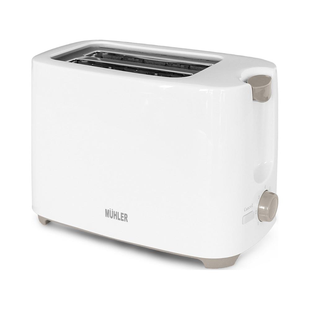 Muhler MT-949 Φρυγανιέρα 2 Θέσεων 800W Λευκή