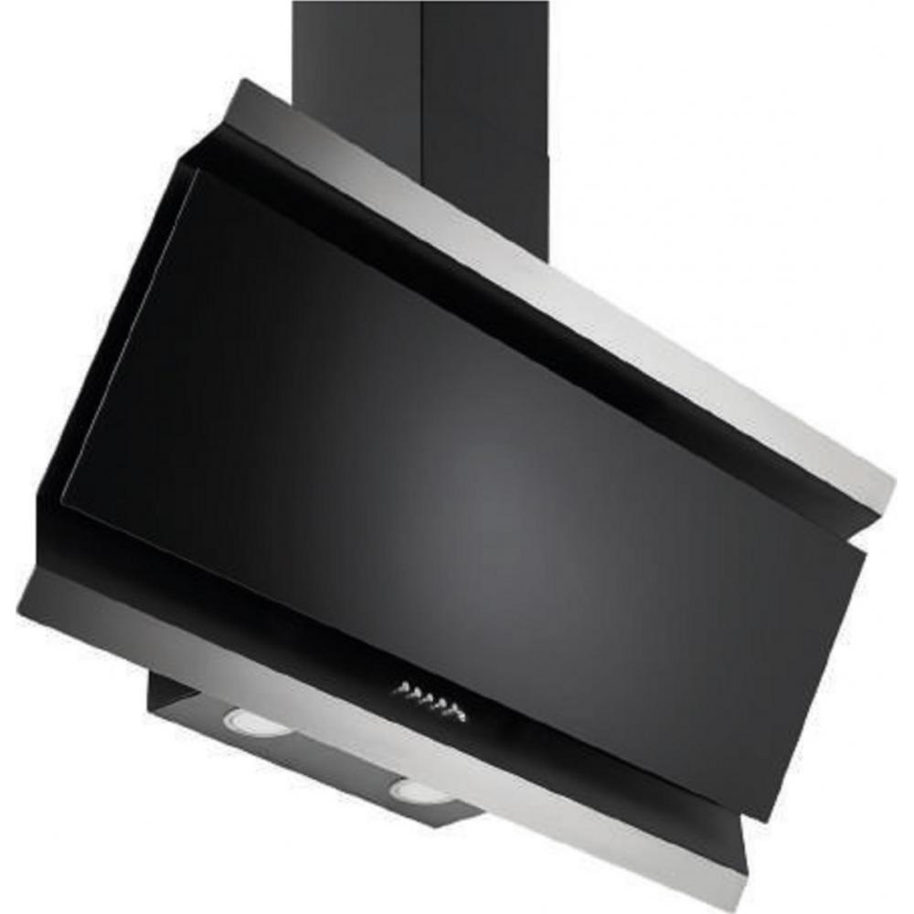 Pyramis Eleganto Απορροφητήρας Καμινάδα 90cm Μαύρος