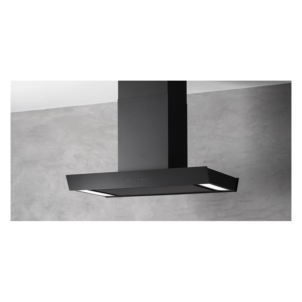 Davoline Flow 90 Απορροφητήρας Νησίδα 90cm Μαύρος