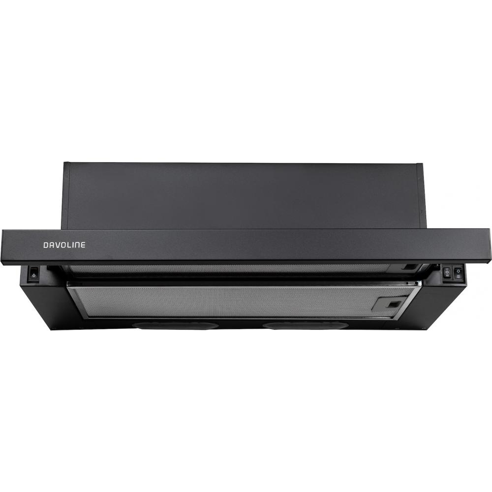 Davoline Delta GR Συρόμενος Απορροφητήρας 60cm Μαύρος