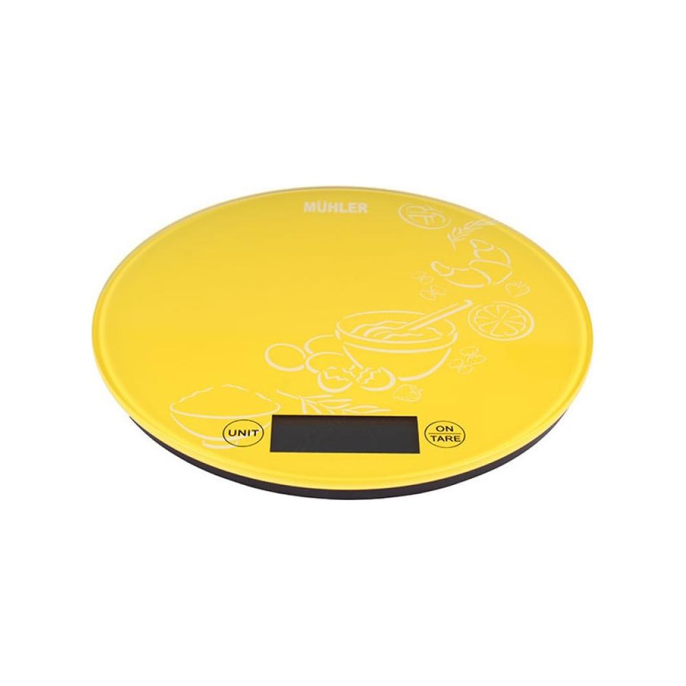Muhler KSC-2026R Ψηφιακή Ζυγαριά Κουζίνας 1gr/5kg Yellow