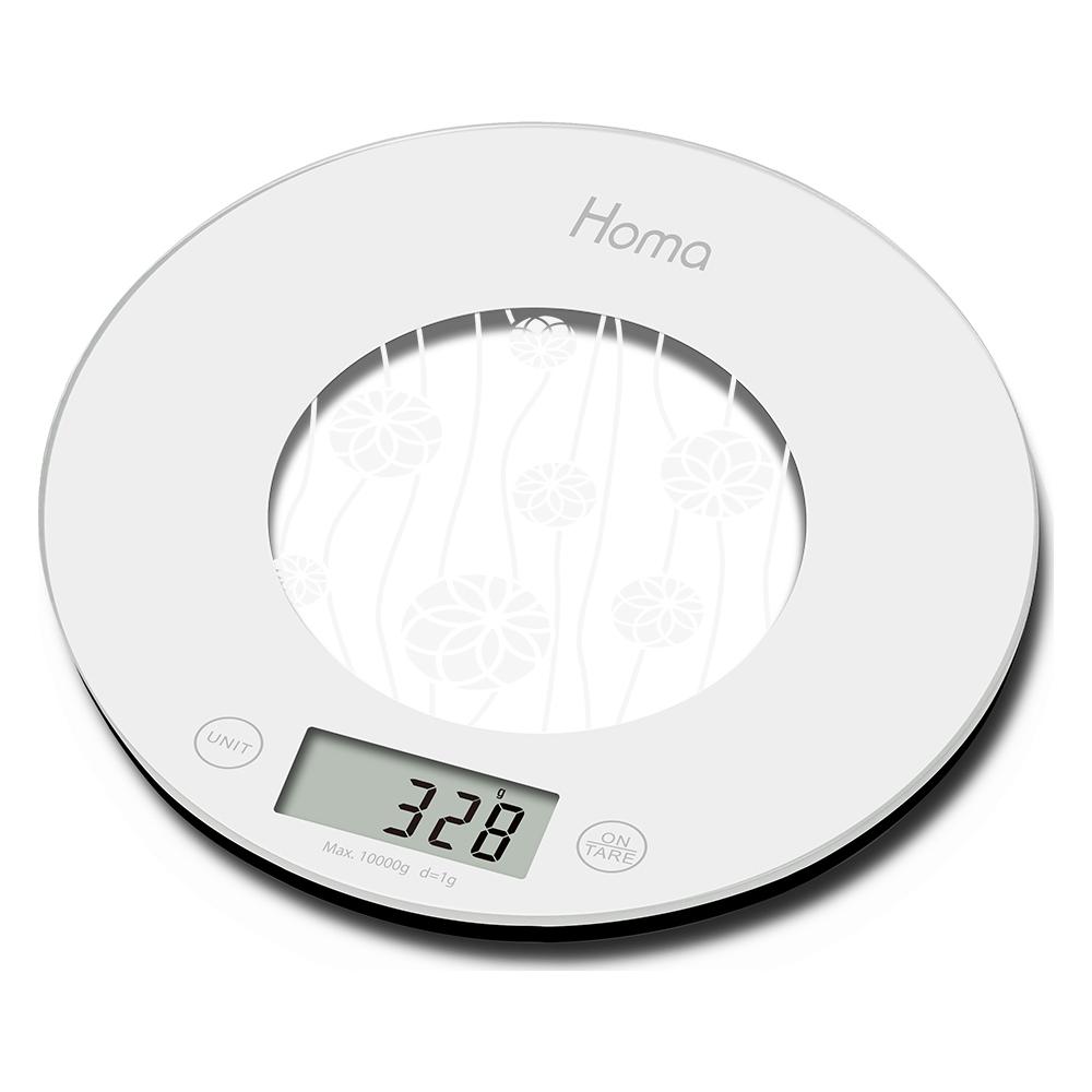 Homa HS-10 Ψηφιακή Ζυγαριά Κουζίνας 1gr/10kg Λευκή