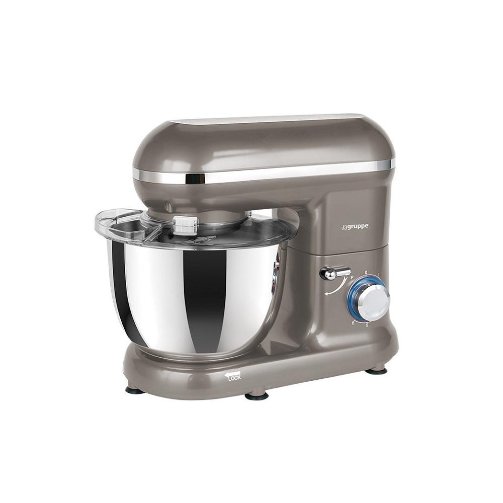 Gruppe SM-1519N Κουζινομηχανή 1500W με Ανοξείδωτο Κάδο 4.5lt Grey