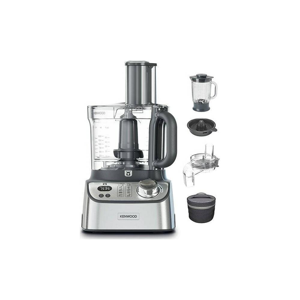 Kenwood FDM71.960SS Πολυμίξερ 1000W με Κάδο 3lt και Κανάτα Μπλέντερ Ασημί