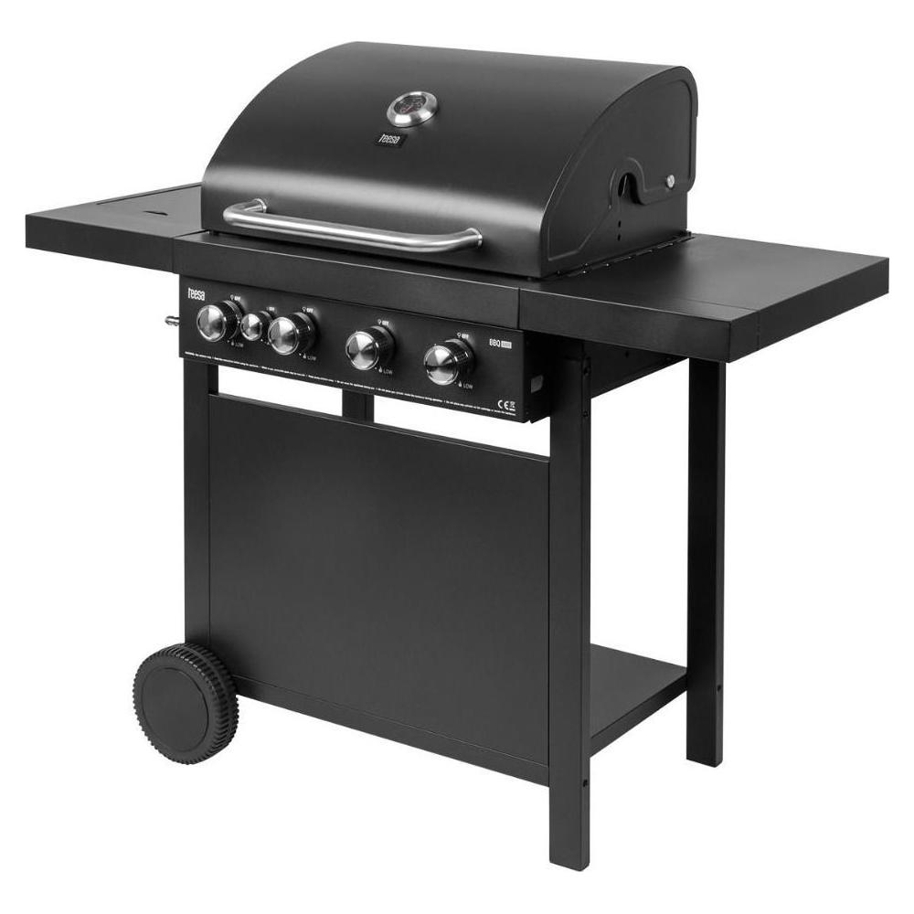 Teesa 5000 Ψησταριά Υγραερίου Σχάρας 59x40εκ. με 5 Εστίες 12kW και Πλαϊνό Μάτι