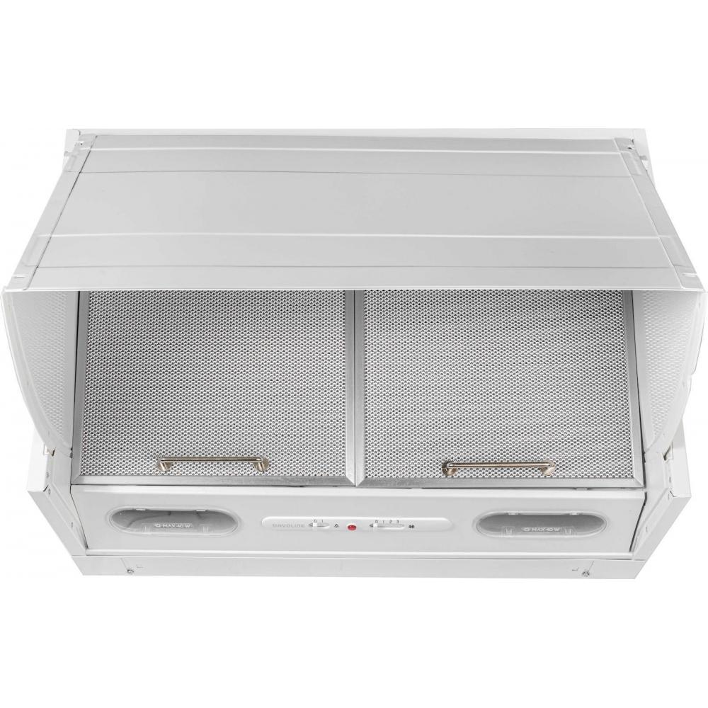 Davoline P141D 060 Πτυσσόμενος Απορροφητήρας 59.9cm Λευκός