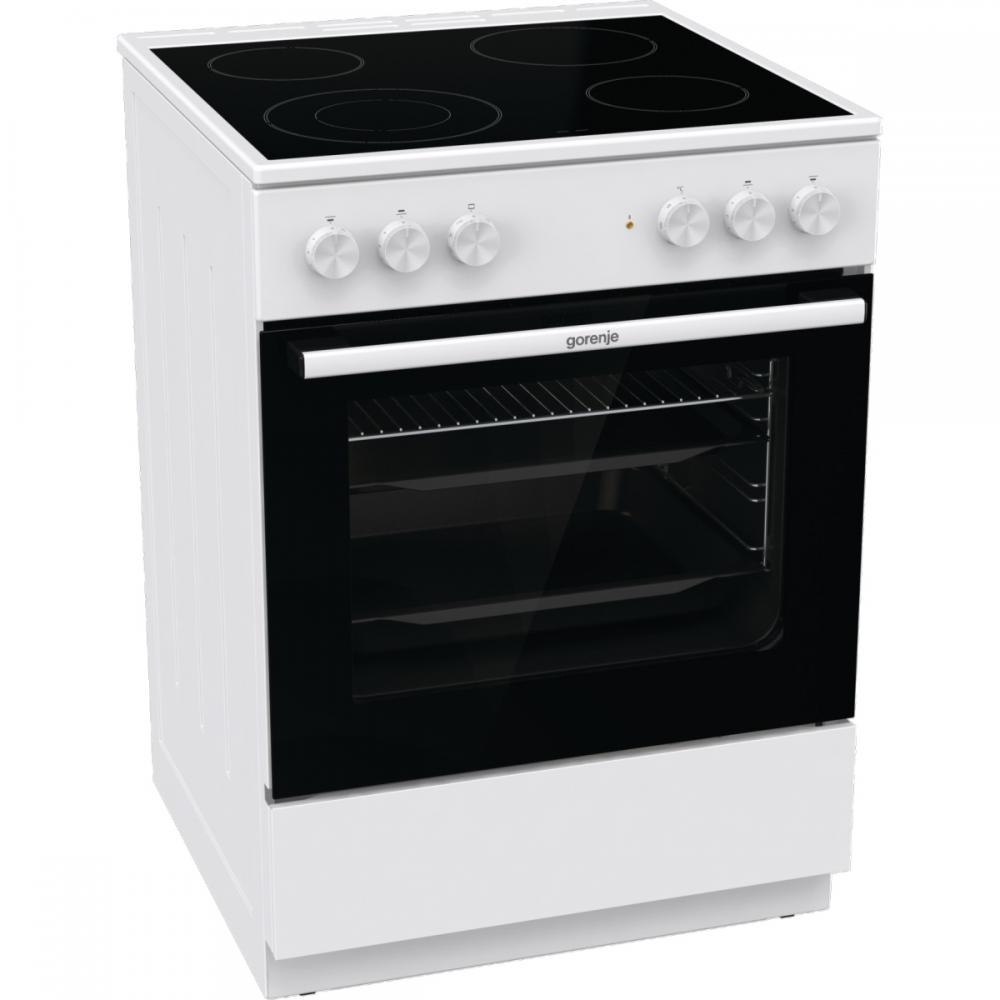 Gorenje GEC6A41WC Κουζίνα 71lt με Κεραμικές Εστίες Π60εκ. Λευκή
