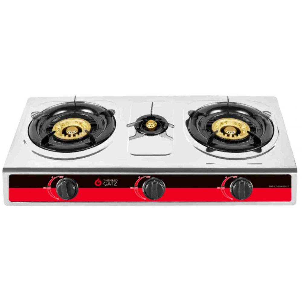 Thermogatz SSG 3 Επιτραπέζια Εστία Υγραερίου Τριπλή Inox