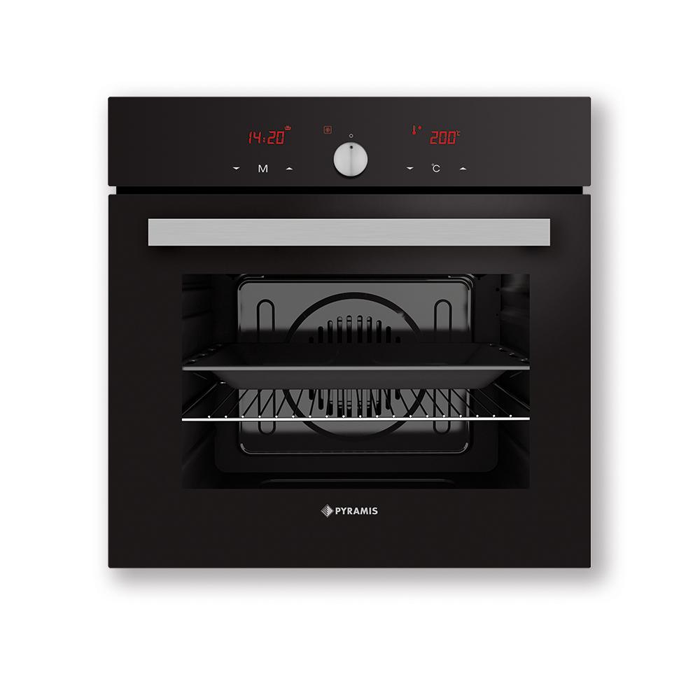 Pyramis 60ΑΠ 2240S Φούρνος άνω Πάγκου 66lt χωρίς Εστίες Π59.5εκ. Central Black
