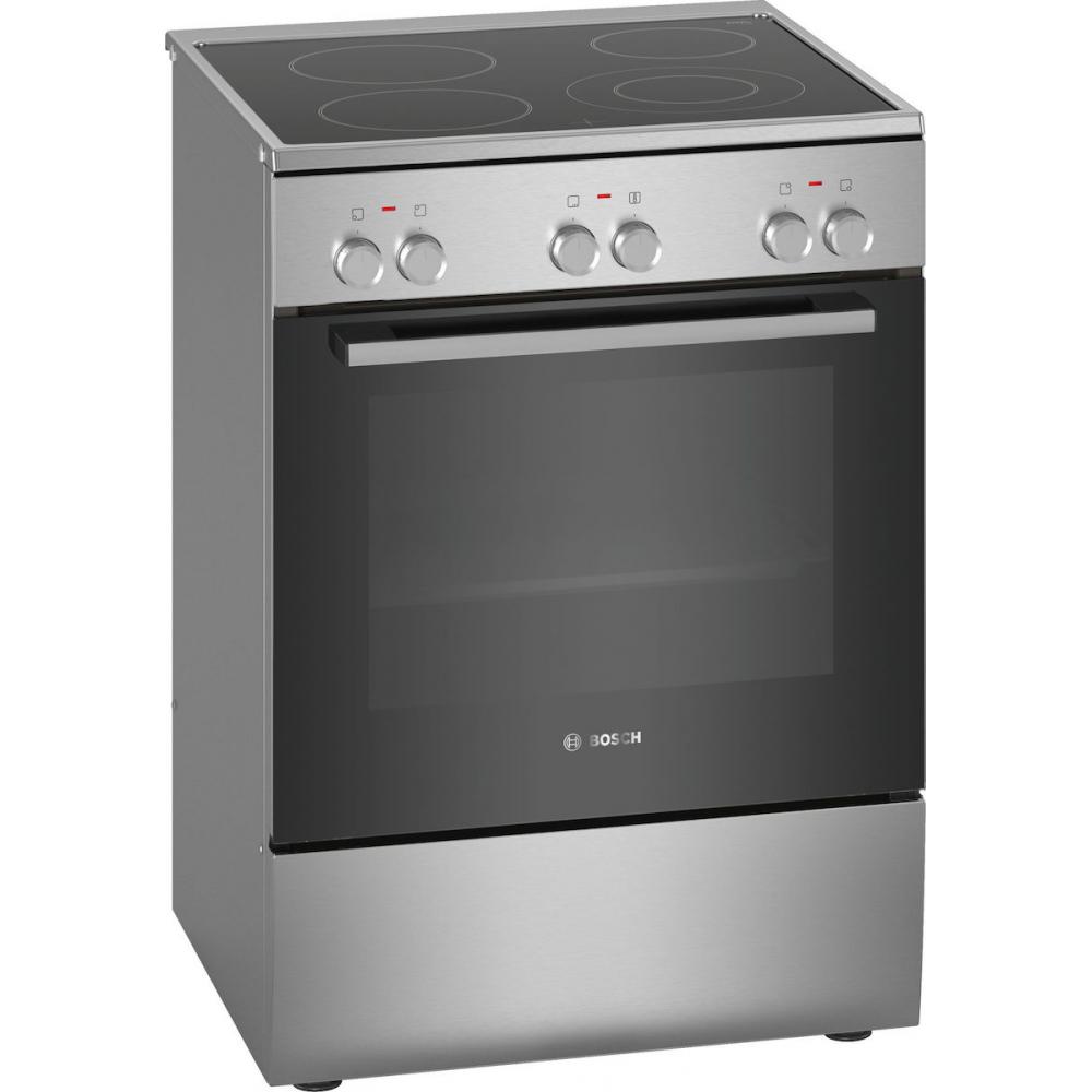 Bosch HKA090150 Κουζίνα 66lt με Κεραμικές Εστίες Π60εκ. Inox