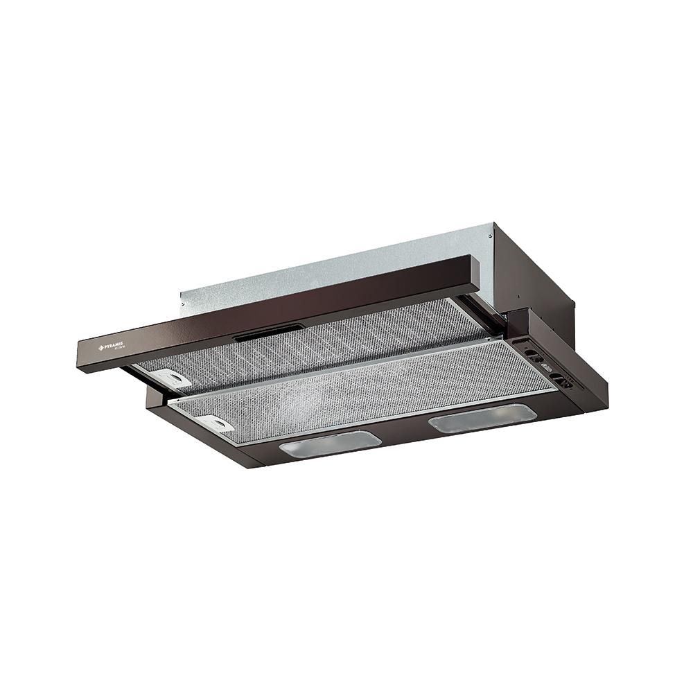 Pyramis NT Ecoline Απορροφητήρας Καμινάδα 60cm Καφέ