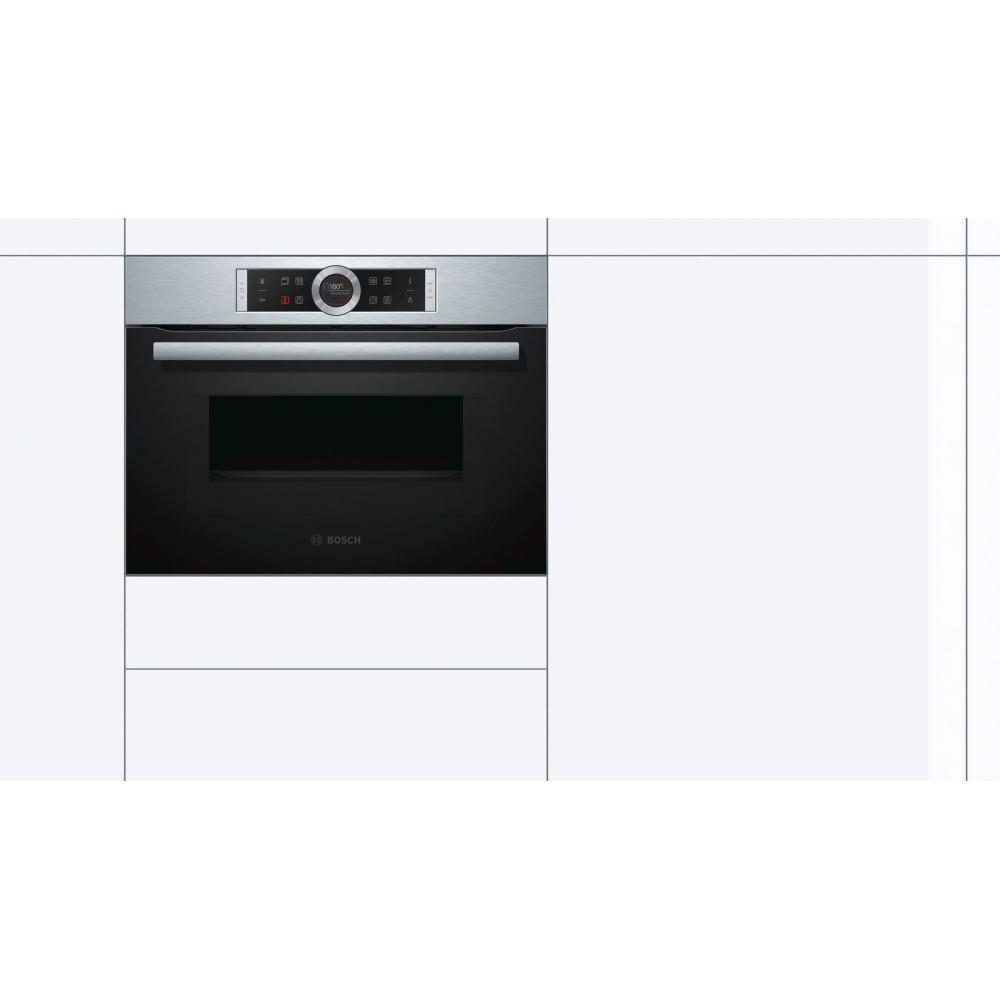 Bosch CMG633BS1 Εντοιχιζόμενος Φούρνος Μικροκυμάτων με Grill 45lt Inox