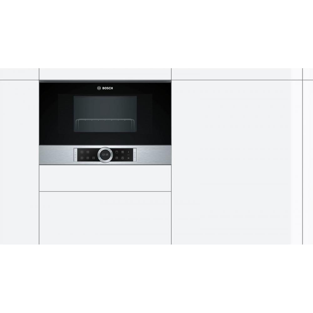 Bosch BEL634GS1 Εντοιχιζόμενος Φούρνος Μικροκυμάτων με Grill 21lt Inox
