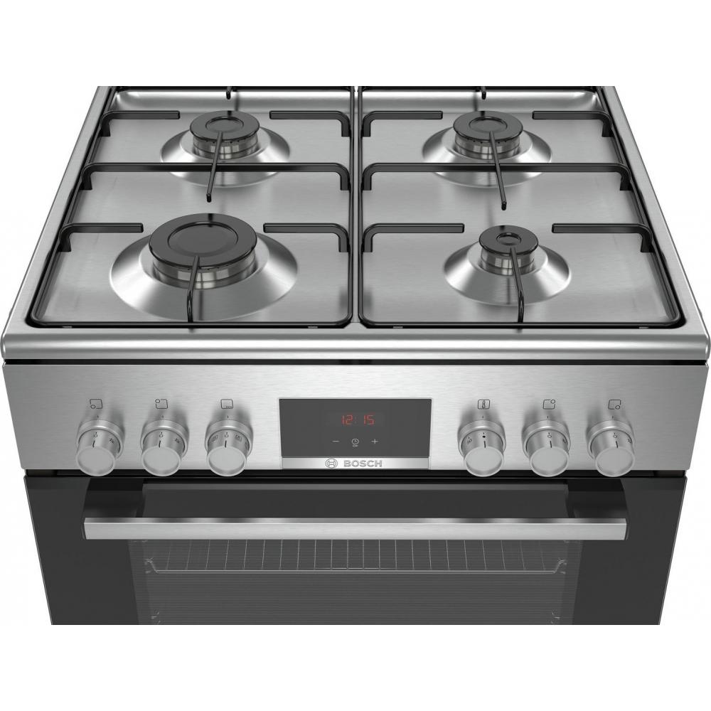 Bosch HXR390D50 Κουζίνα 66lt με Εστίες Υγραερίου Π60εκ. Inox