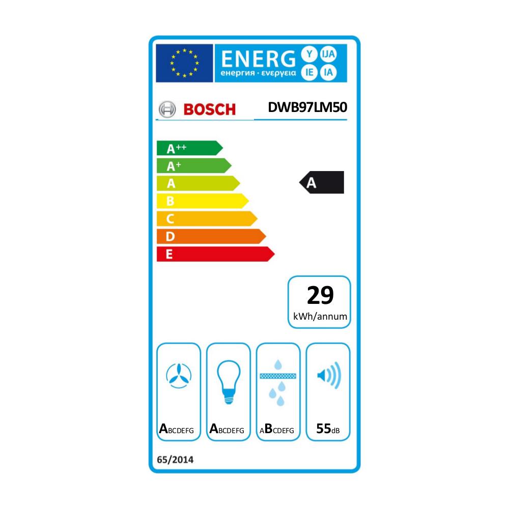 Bosch DWB97LM50 Απορροφητήρας Καμινάδα 90cm Inox