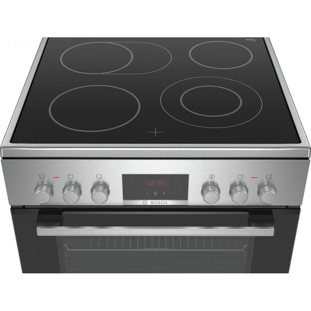 Bosch HKR39C250 Κουζίνα 66lt με Κεραμικές Εστίες Π60εκ. Inox