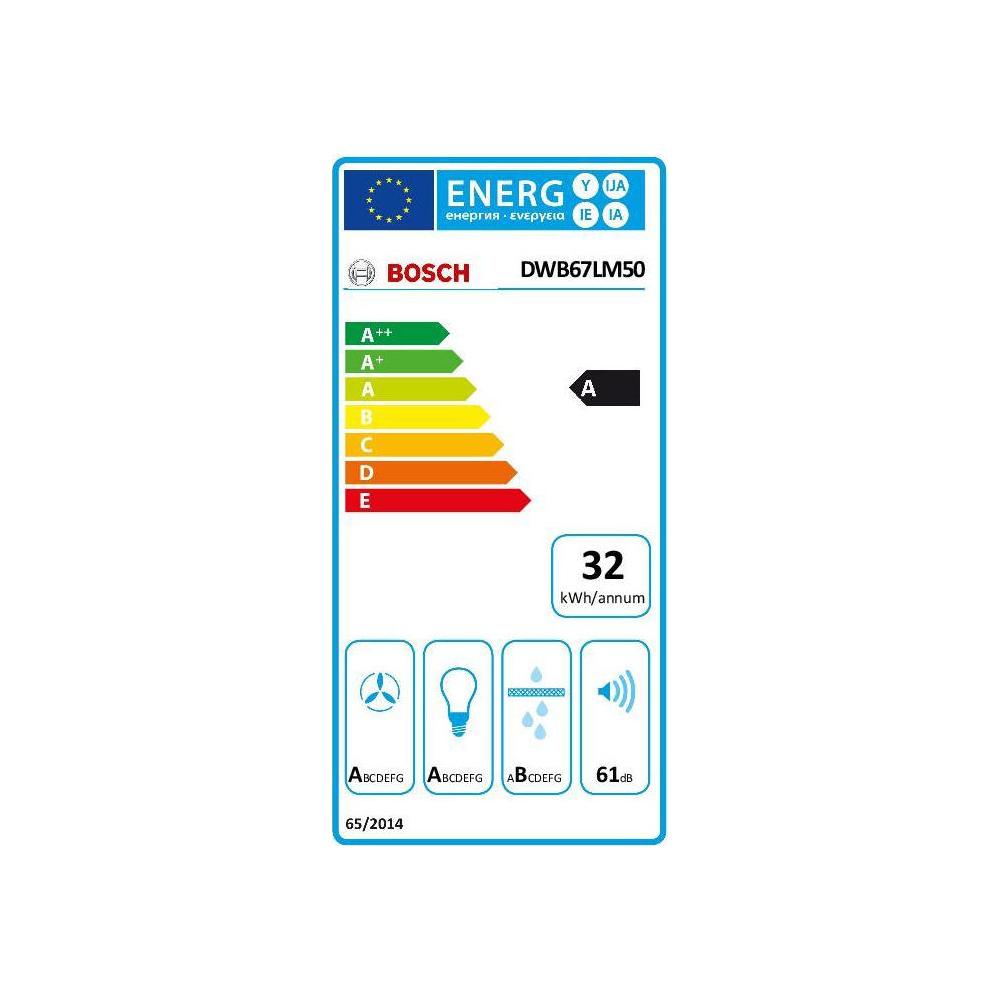 Bosch DWB67LM50 Απορροφητήρας Καμινάδα 60cm Inox