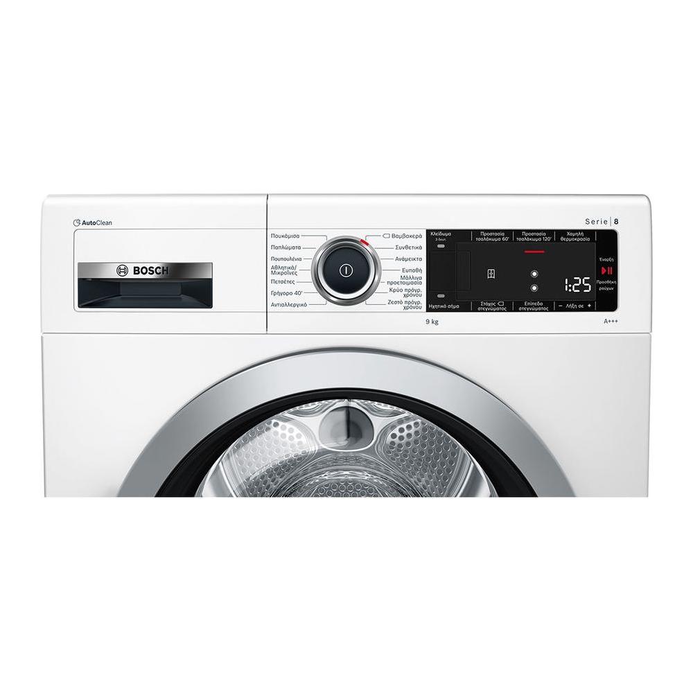 Bosch WTX87MW9GR Στεγνωτήριο 9kg A+++ με Αντλία Θερμότητας